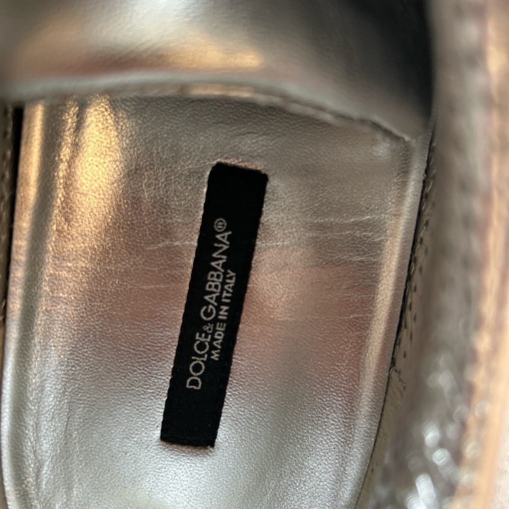 Dolce & Gabbana Metallic Silver Women's Shoes